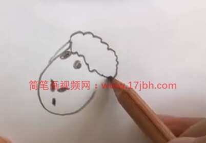 绵羊怎么画简笔画图片