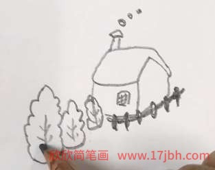 风景简笔画图片带颜色