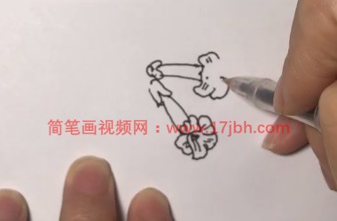 凌霄花的简笔画