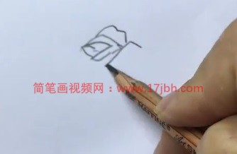 玫瑰花简笔画步骤