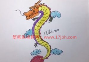 中国龙简笔画图片大全