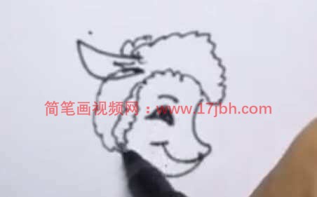 儿童简笔画小羊