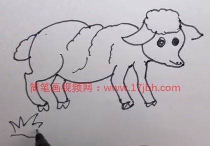 儿童画羊简笔画
