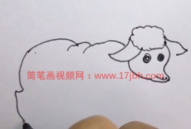 儿童画羊简笔画