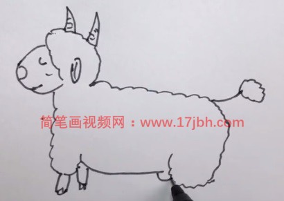 绵羊怎么画简笔画