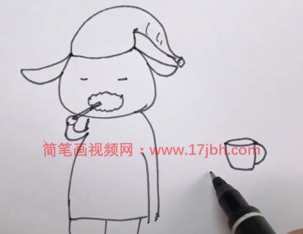 小羊卡通图片简笔画