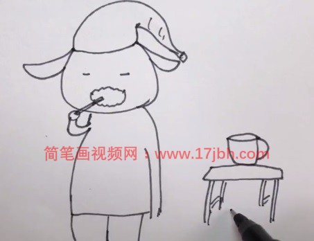 小羊卡通图片简笔画