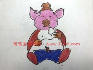 猪的简笔画图片大全可爱