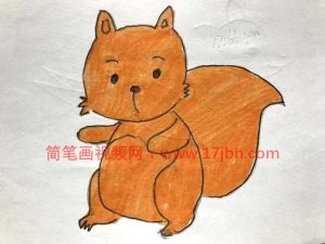 小松鼠简笔画大全