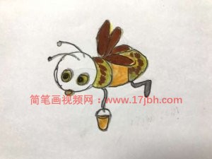 蜜蜂简笔画彩图大全