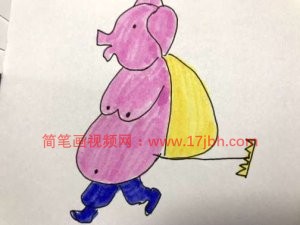 猪的简笔画图片大全可爱