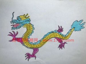 中国龙简笔画图片大全