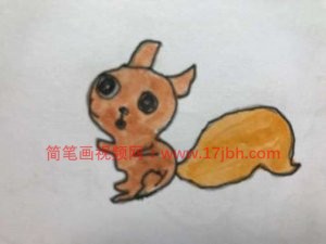 小松鼠简笔画大全