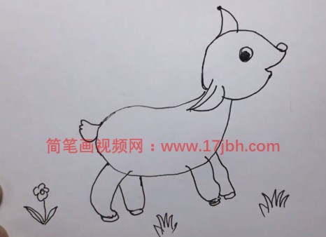 小羊羔简笔画