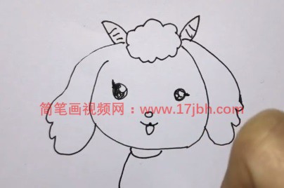卡通小羊简笔画