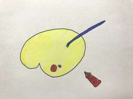 调色板简笔画