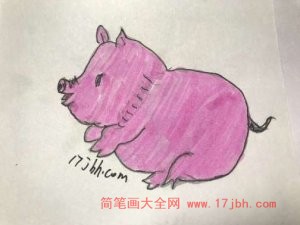 猪的简笔画图片大全可爱