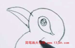 画眉鸟怎么画简笔画