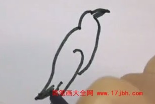 杜鹃鸟简笔画涂色