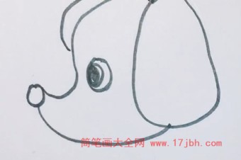小狗图片简笔画彩色