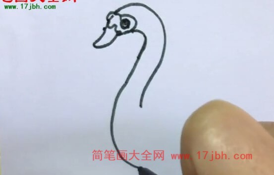 天鹅的画法简笔画图片