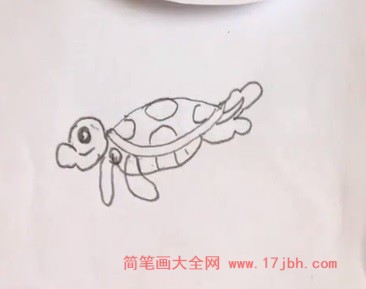 简笔画乌龟涂色