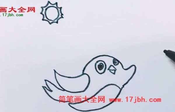 燕子简笔画 画法