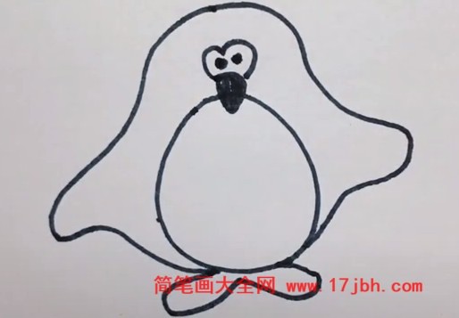 企鹅怎么画简笔画
