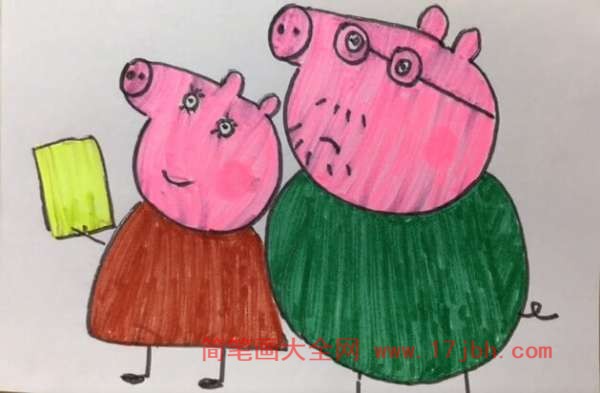 猪妈妈的简笔画