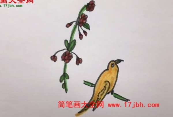 杜鹃鸟简笔画图片大全