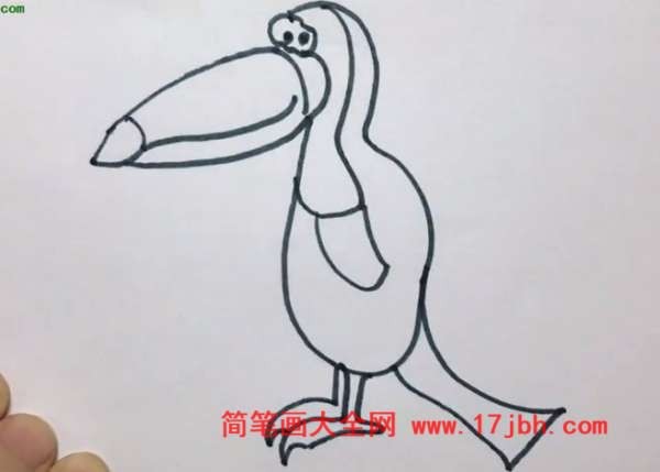 巨犀鸟简笔画