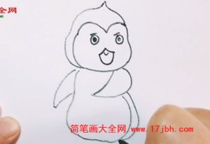 企鹅的画法简笔画图片