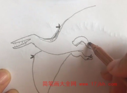 彩色恐龙简笔画