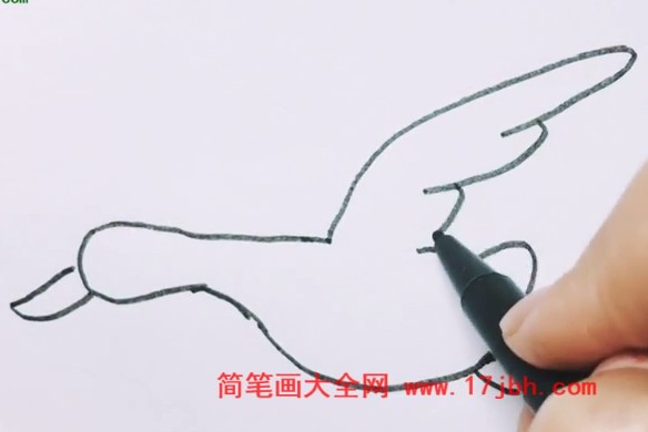 大雁的画法简笔画图片
