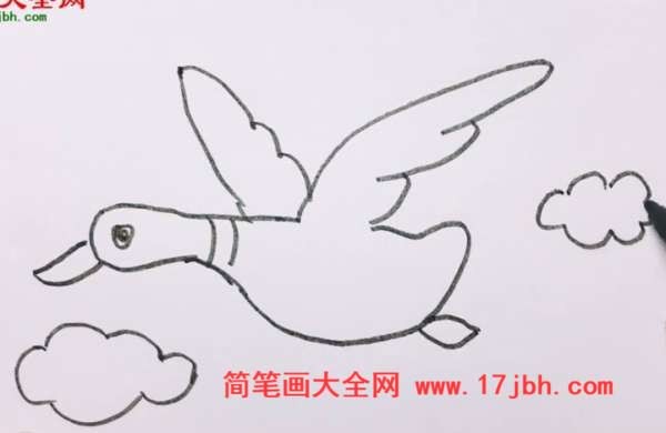 大雁的画法简笔画图片