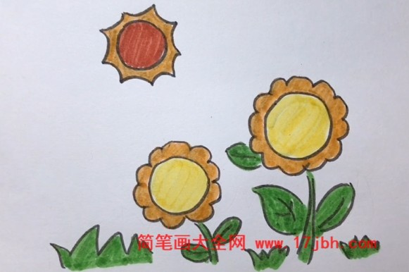 小草小花简笔画