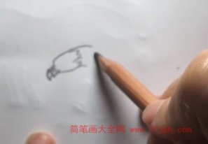 金雕简笔画步骤