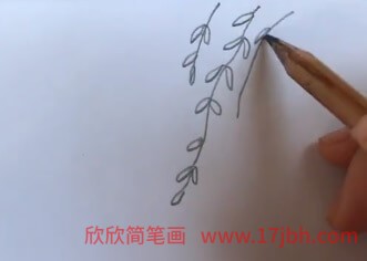 风景画简笔画彩色春季