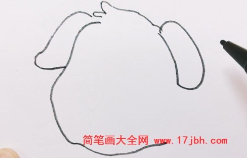 小狗睡觉简笔画