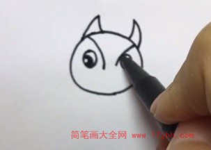 猫头鹰图片简笔画