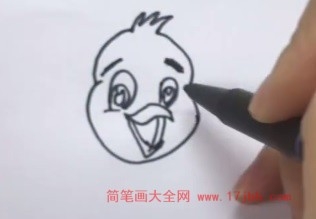 飞的小鸟怎么画简笔画
