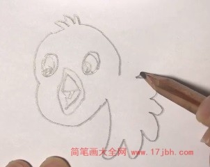 小鸟简笔画涂色