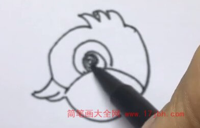 画小鸟的简笔画步骤