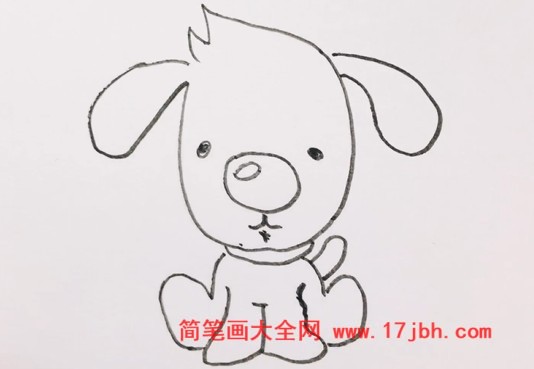 卡通狗狗图片简笔画