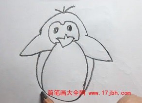 企鹅的简笔画法