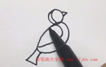 小麻雀图片简笔画