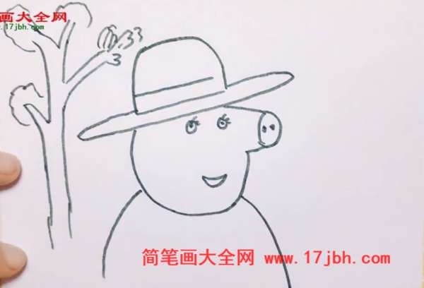 画小猪佩奇简笔画