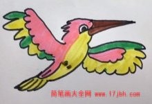 翠鸟简笔画步骤 翠鸟怎么画简单又好看-欣欣简笔画