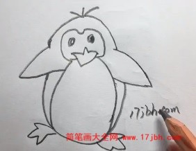 企鹅的简笔画法