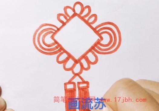 中国结手绘图片简笔画